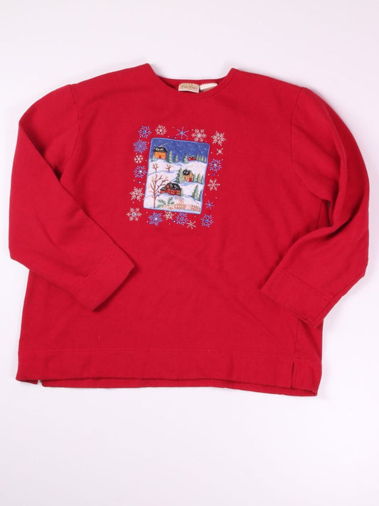 Red Bobbie Brooks Crewneck, XL