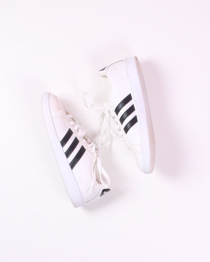 White Adidas Grand Court Sneakers, 8