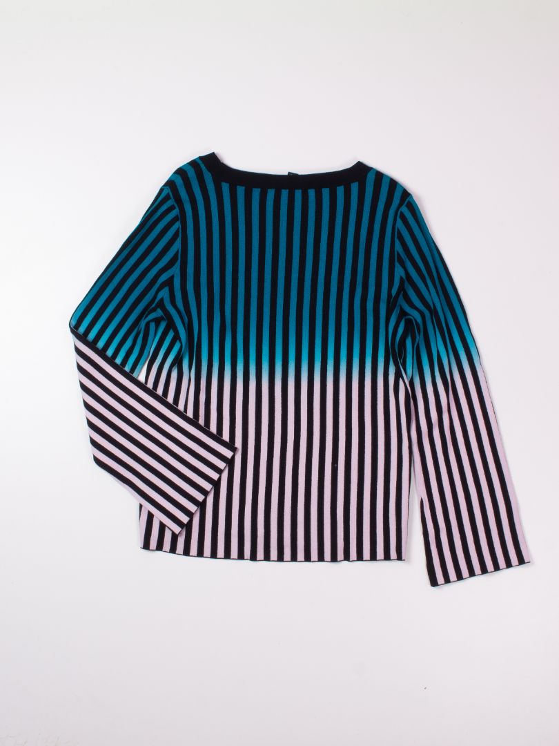 Blue/Purple INC Striped Tee, M