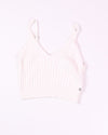 White Roxy Cropped Cami, XS