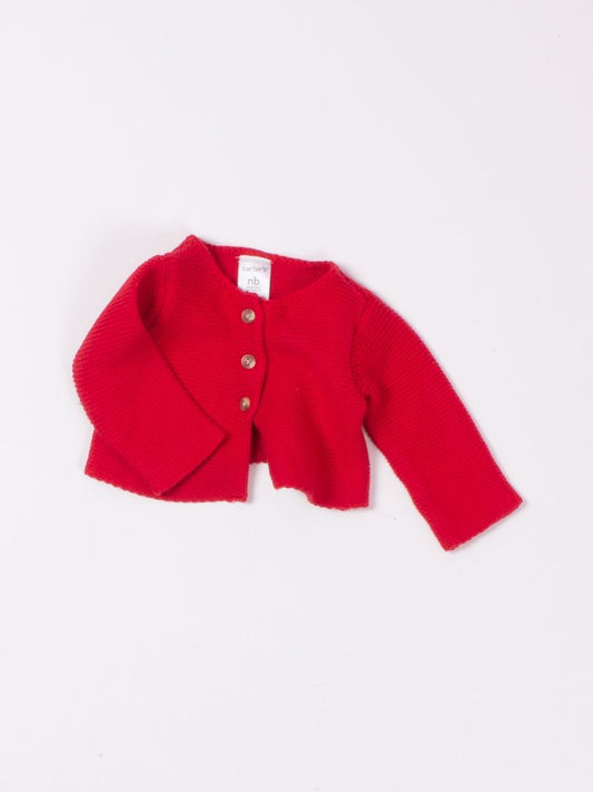 Red Carter's Baby Sweater, NB