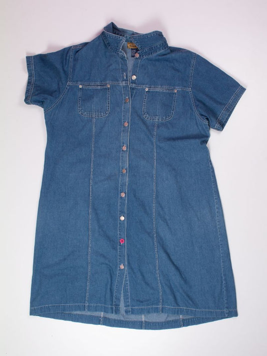 Denim Ashley Stewart Vintage Button Up Dress, 24
