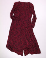 Red Moda Intl Buttoned Dress, L/XL