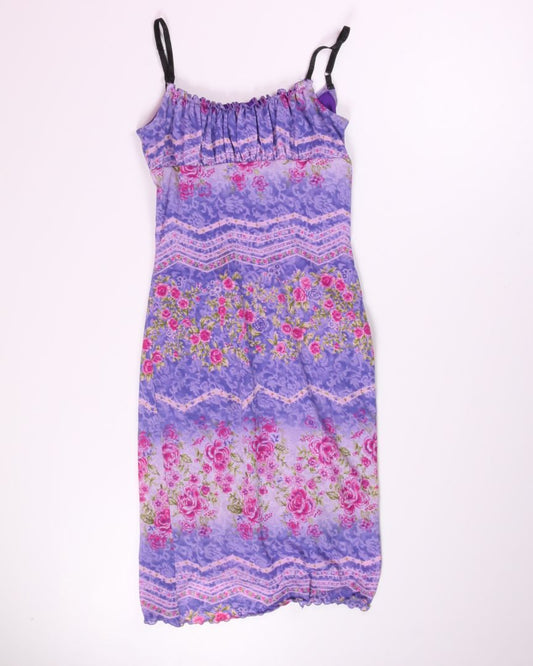 Purple Jonathan Martin Y2K Midi Dress, L