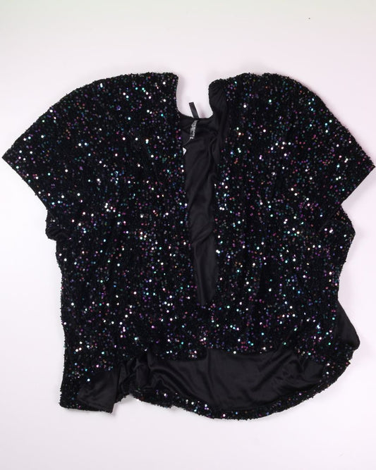 Black Multi Torrid Rhinestone Shawl, 2X