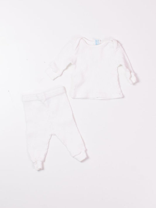 White Carters Kids Waffle Knit Set, S