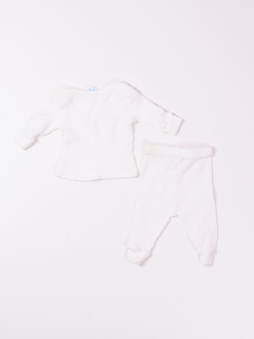 White Carters Kids Waffle Knit Set, S