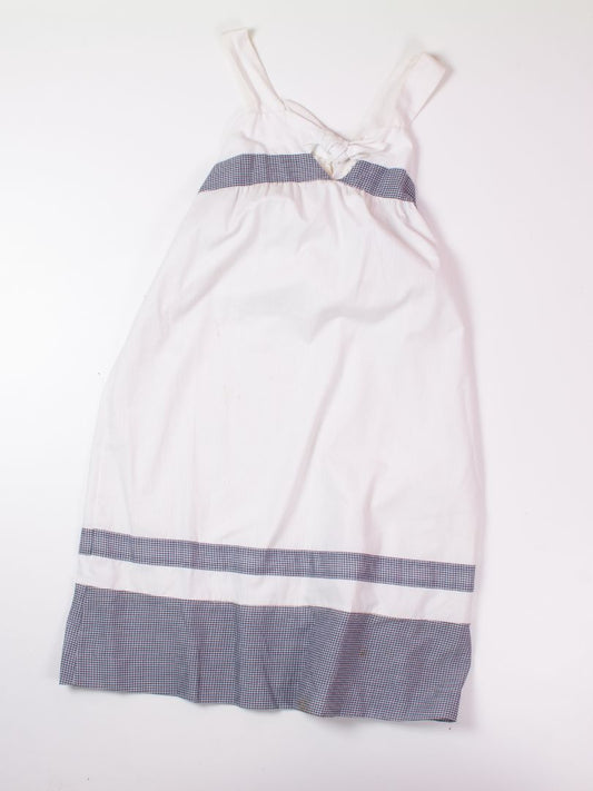 White/Blue Shift Dress, 8