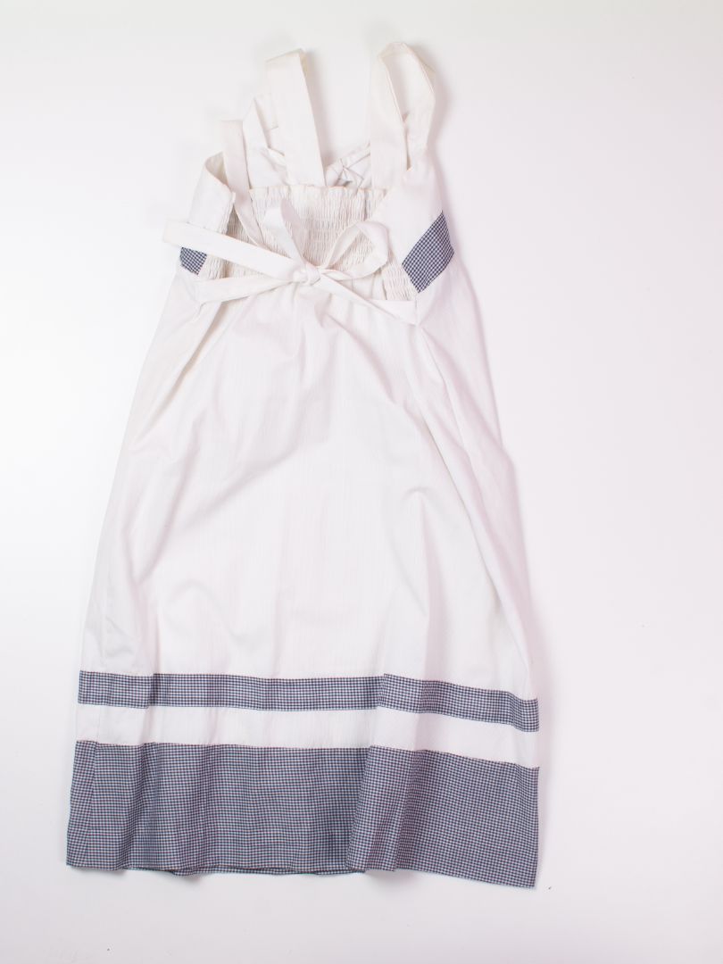 White/Blue Shift Dress, 8