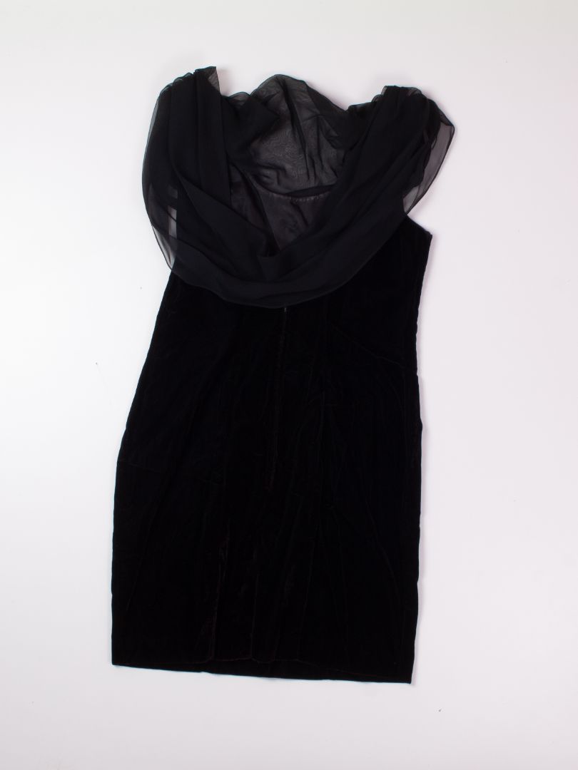 Black Scarlett Velour Dress, 11-12