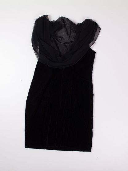 Black Scarlett Velour Dress, 11-12