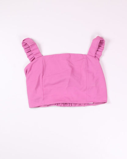 Pink  Cropped Tank, XL