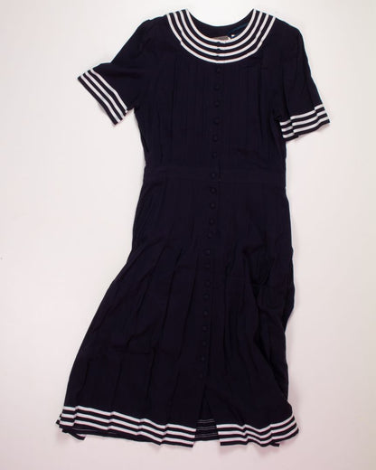 Navy Plaza South Dress, 10