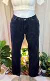 Vintage Black Chic Tapered Jeans, 16