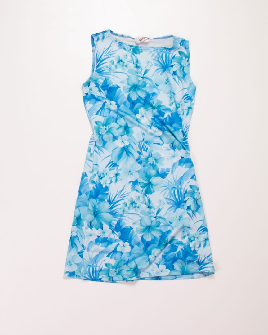 Blue Pulse Shift Dress, S