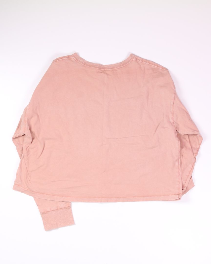 Pink Aerie Cropped Long Sleeve, L