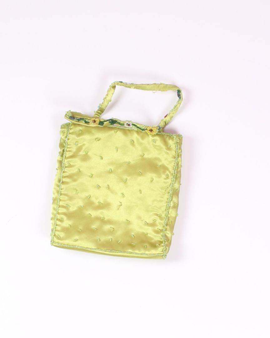 Green  Vintage Beaded Handbag