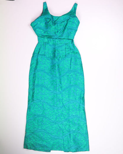 Green  Vintage Maxi Dress, M