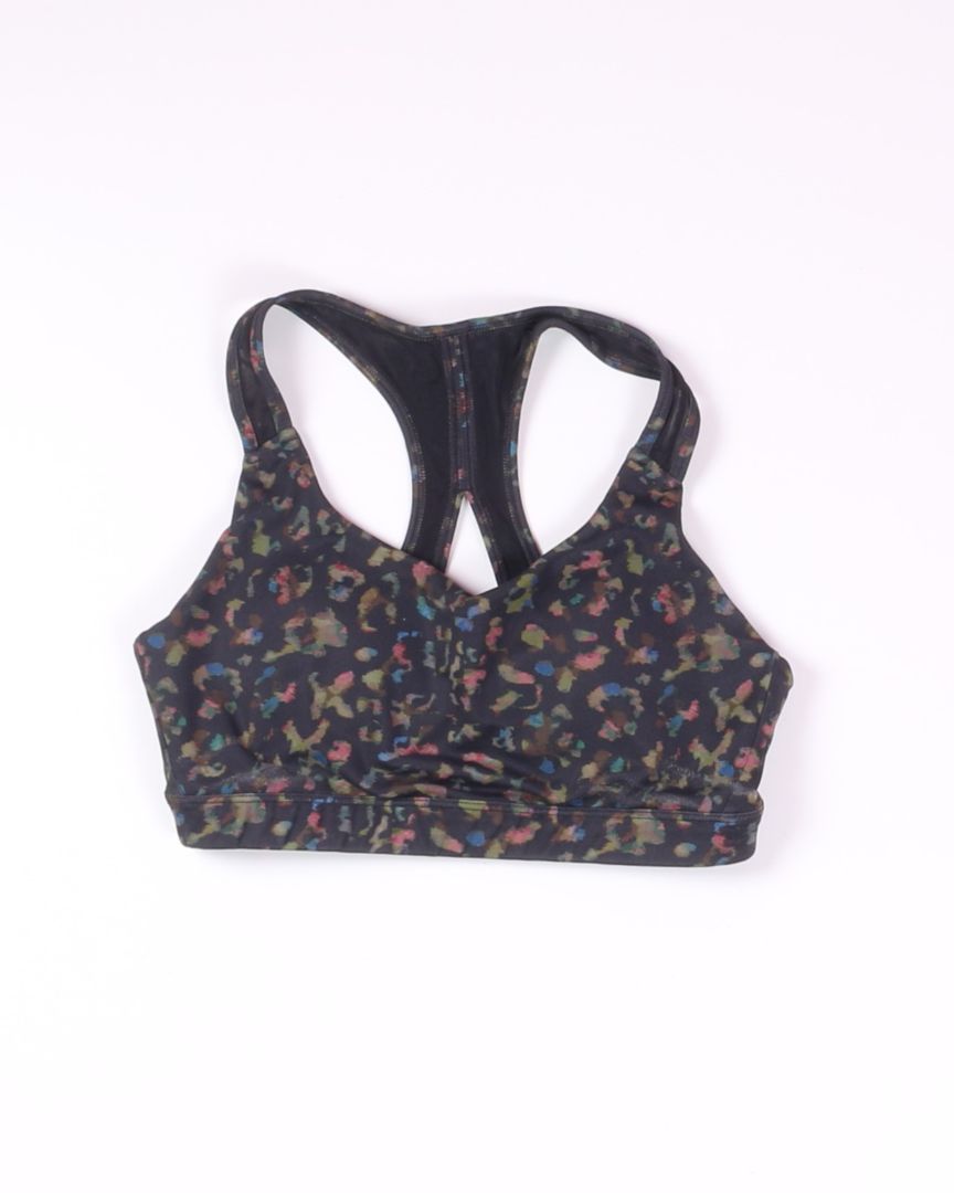 Black Multi Athleta Sports Bra, M