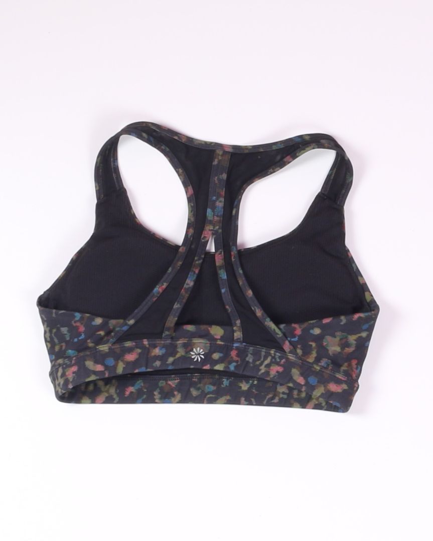 Black Multi Athleta Sports Bra, M