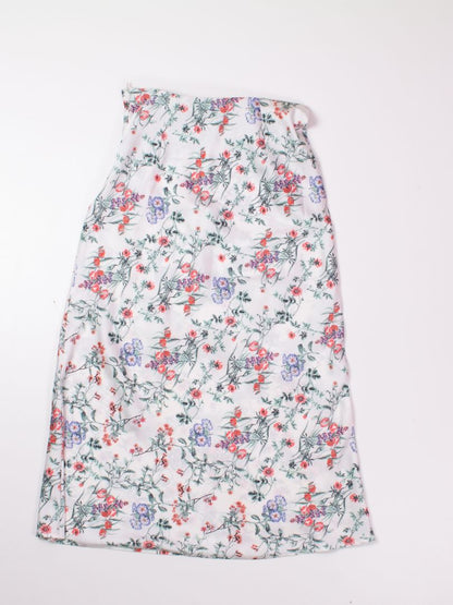 White Forever21 Midi Skirt, M