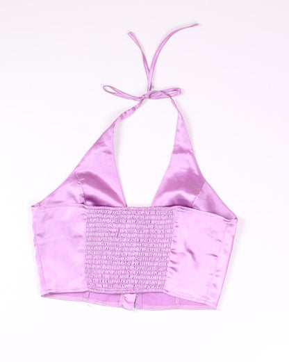 Purple Forever21 Halter Tank, M