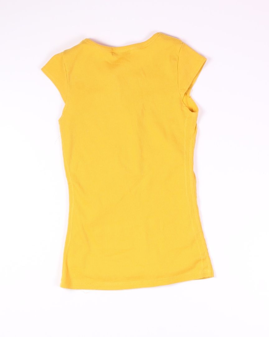 Yellow Body Central Y2K Tee, M