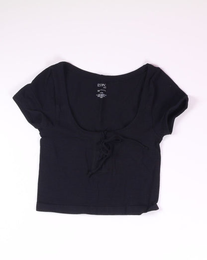 Black Est. Pac 1980 Cropped Tee, M