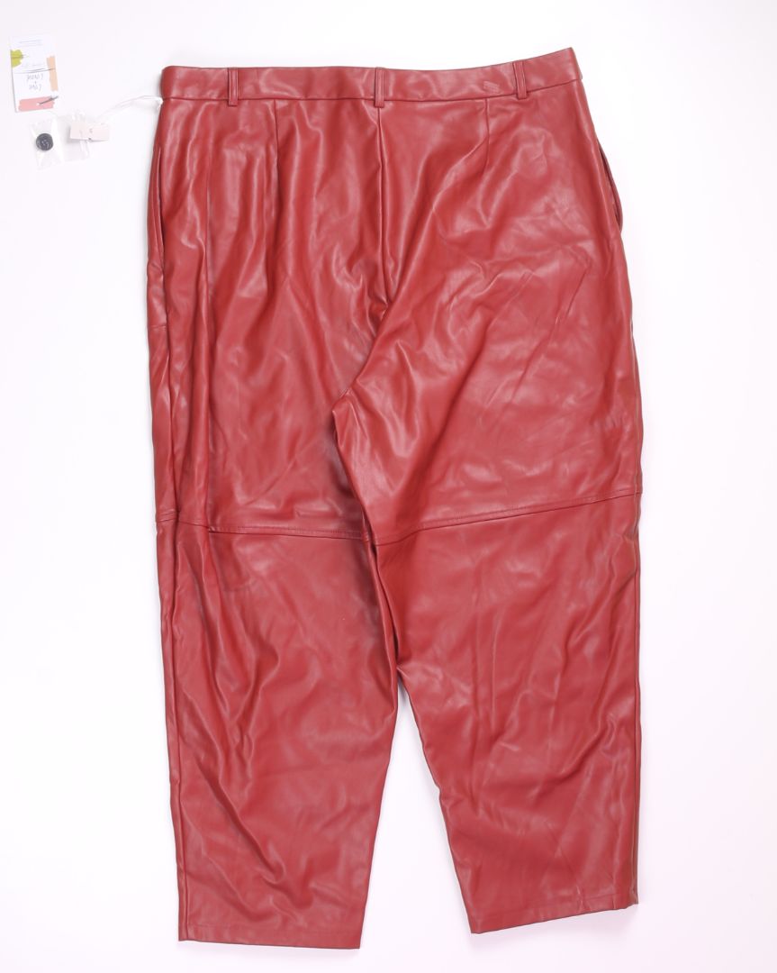 Red Worthington Leather Pants, 18