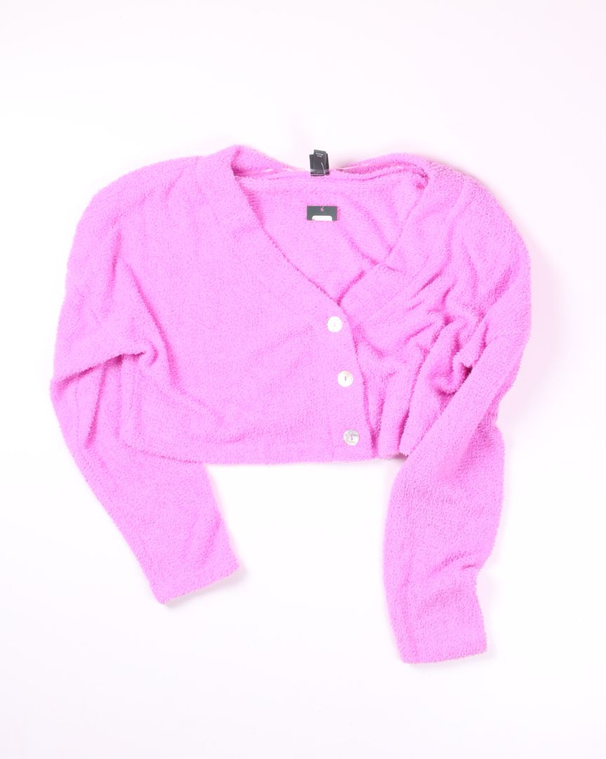 Pink Wild Fable Cropped Cardigan, XL