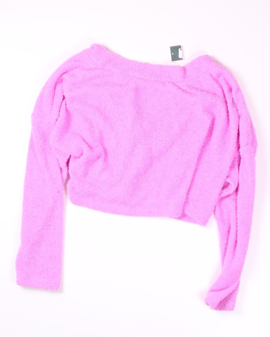 Pink Wild Fable Cropped Sweater, XXL