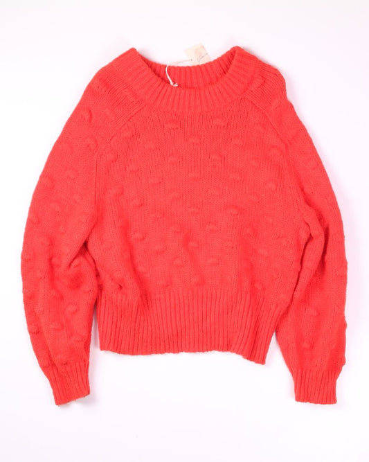 Red Universal Thread Buckle Sweater, XL