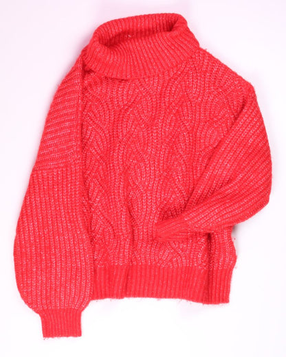 Red A New Day Cropped Sweater, 2X