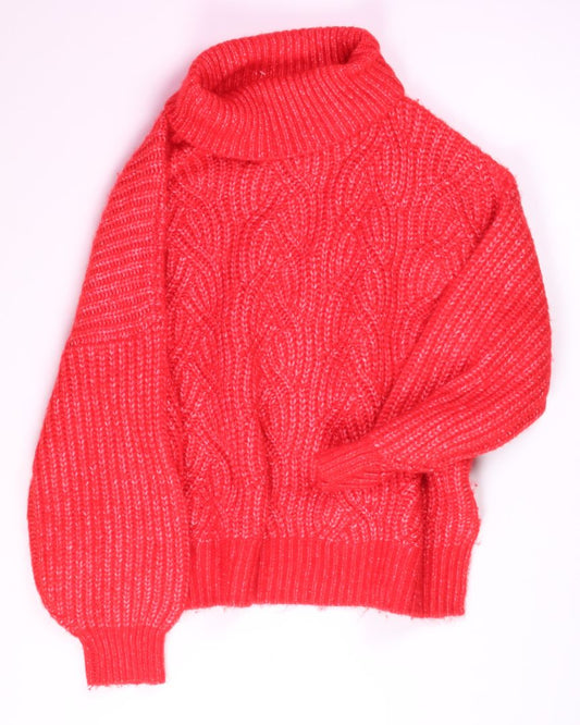 Red A New Day Cropped Sweater, 2X