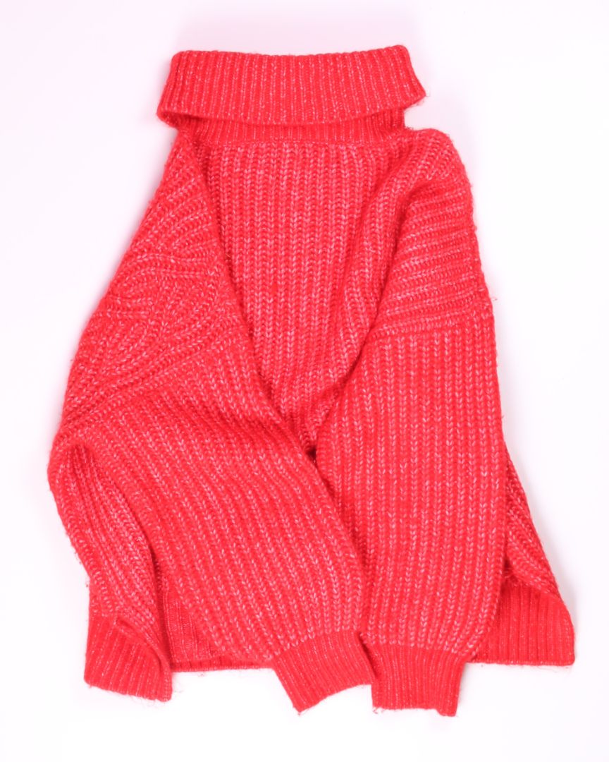 Red A New Day Cropped Sweater, 2X