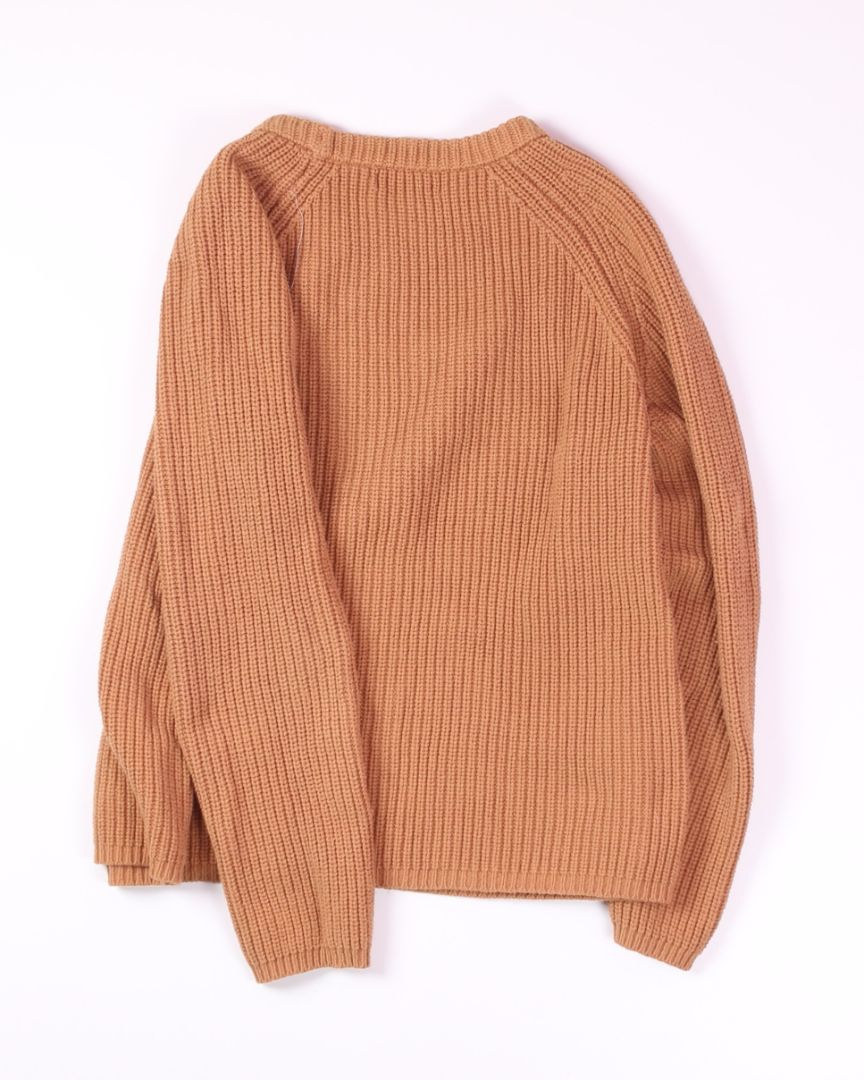 Tan Carly Jean Los Angeles Oversized Sweater, L