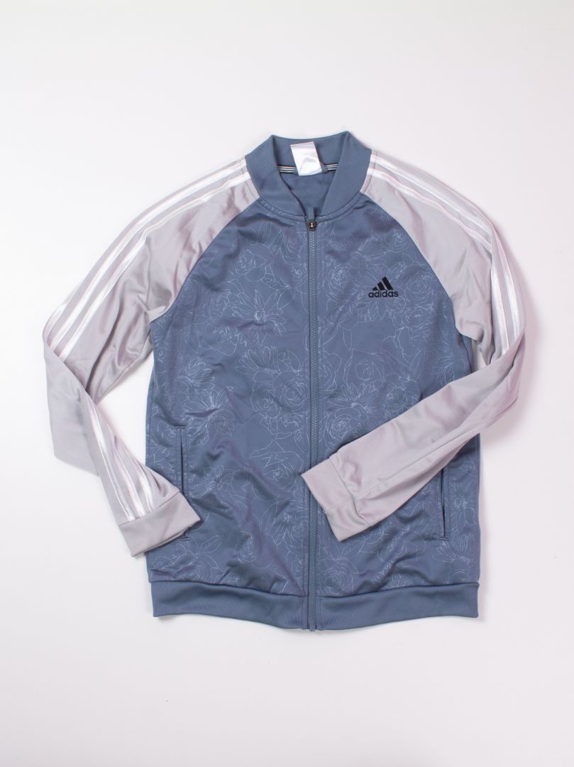 Gray Adidas Zip Up, M
