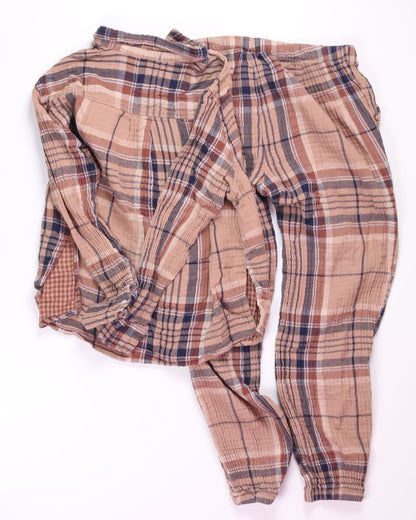 Brown Aerie Flannel Set, M