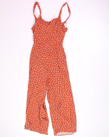 Orange Crescent Jumpsuit, S