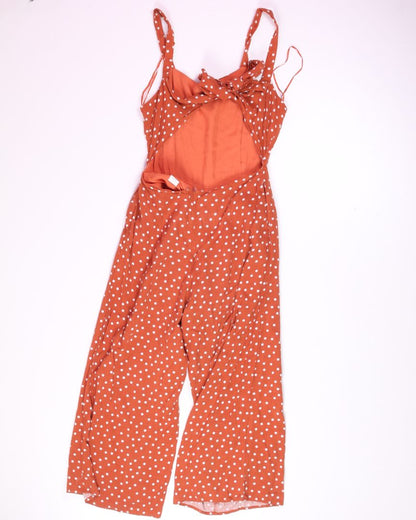 Orange Crescent Jumpsuit, S