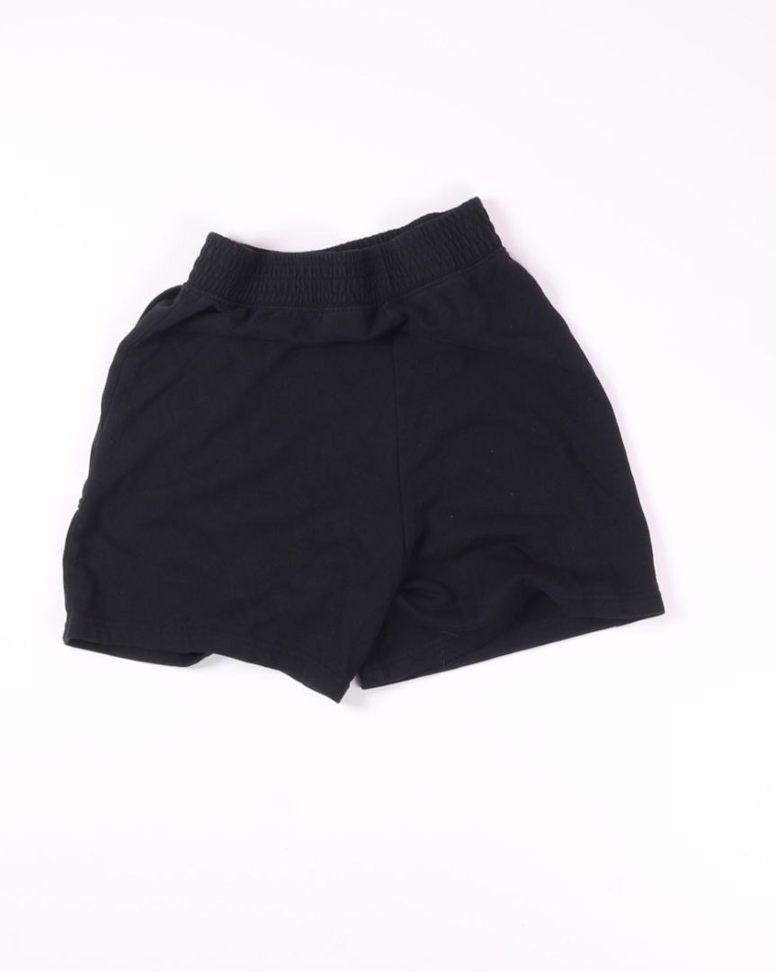 Black Divided Soft Shorts, XS