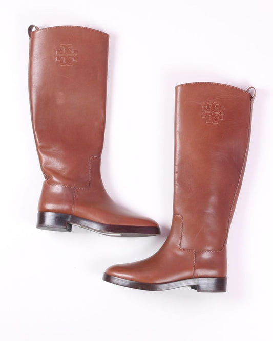 Brown Tory Burch Knee High Boots, 7