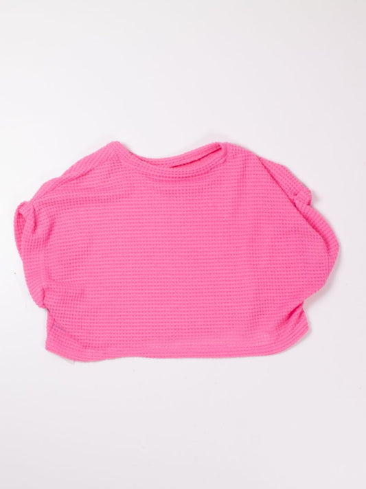 Pink Shein Cropped Tee, L