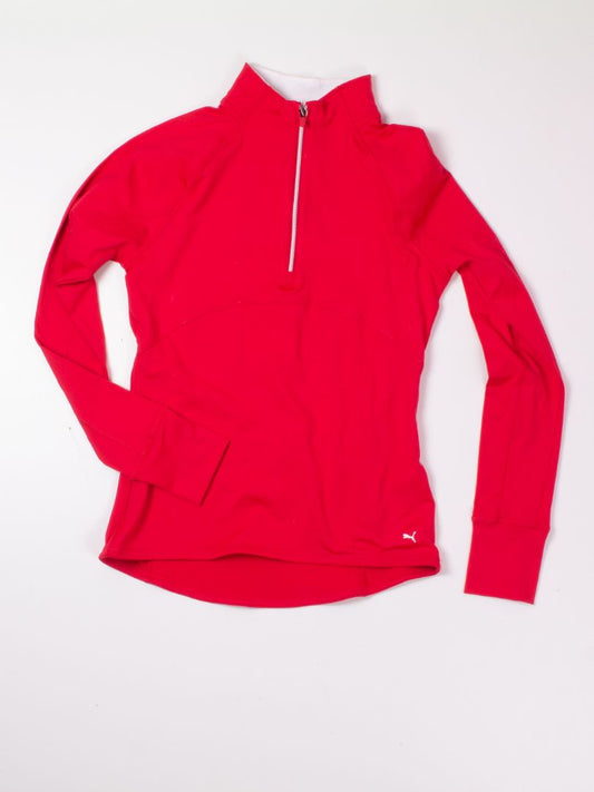 Red Puma Quarter Zip, S