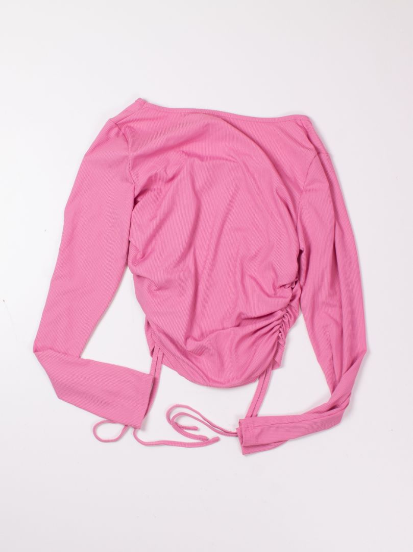 Pink Shein Cinched Long Sleeve, L