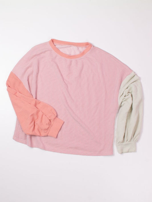 Pink/Green  Long Sleeve, L