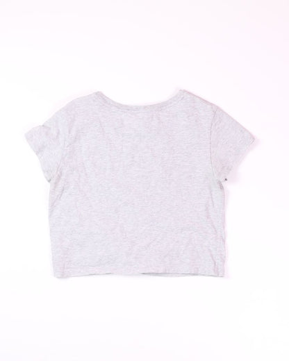 Gray Aerie Cropped Graphic Tee, M