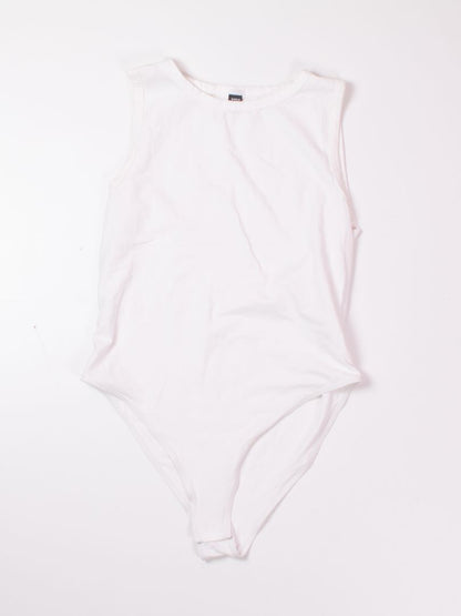 White Shein Tank Bodysuit, 1X