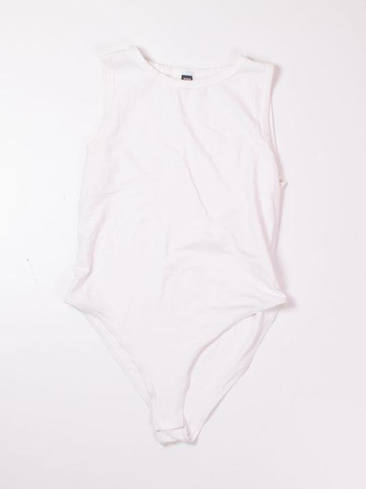 White Shein Tank Bodysuit, 1X