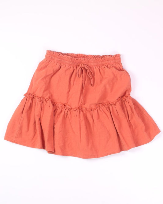 Orange Mini Skirt, M